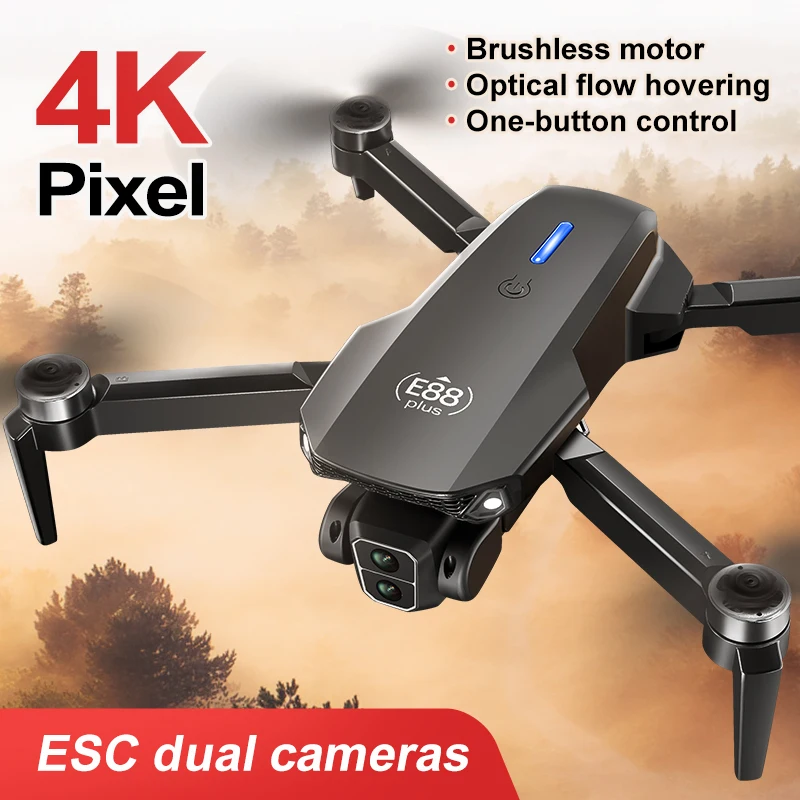 New E88 Plus Quadcopter Drone: - Drone Gimbal Brushless recensione e prezzo