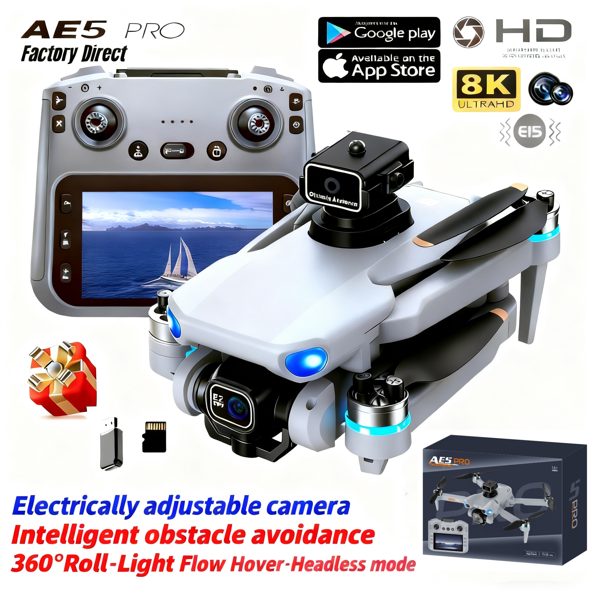 2026 New AE5 Pro Drone 8K HD 4 - Drone Gimbal Mount recensione e prezzo