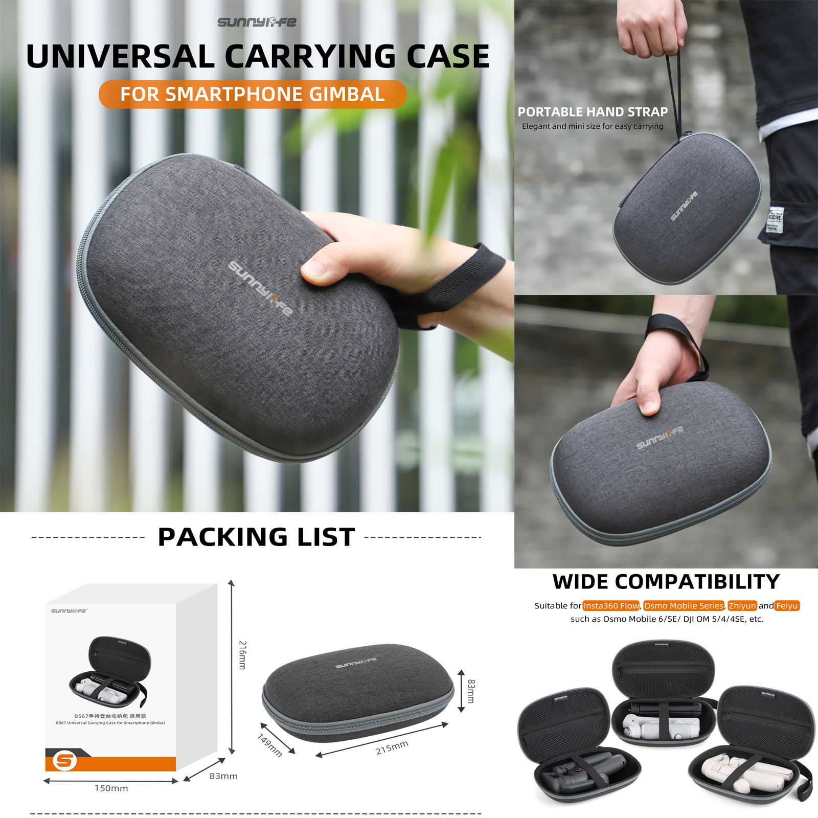 Sunnylife Hard Case Protective - Drone Gimbal For Insta360 recensione e prezzo