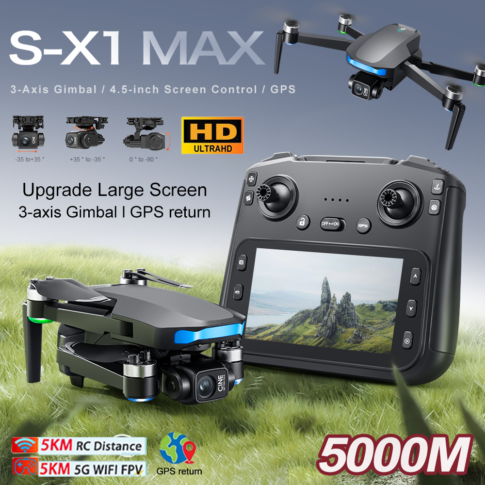 New S-X1 MAX Drone GPS 8K Prof - Drone Gimbal Mount recensione e prezzo
